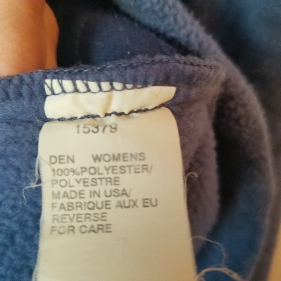 Woolrich women's blue Button front fleece jacket - Picture 4 of 10